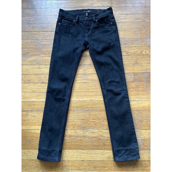 MAX AZRIA ‘The Artist’ Black Tapered Low-Rise Jeans sz 26 - Picture 2 of 16
